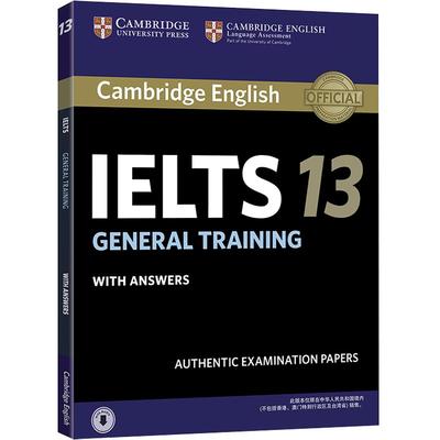 【新东方直营店 正版保证】剑桥雅思官方真题集13:培训类 IELTS G类 剑桥雅思13 出国 英国 留学考试 新东方英语 剑13 剑桥雅思