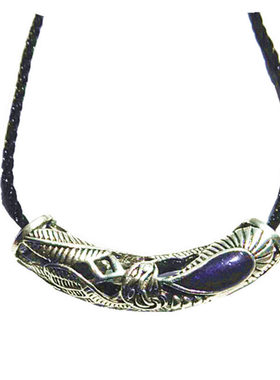 藏银镂空金刚藤心经滴釉锁骨链