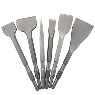 0810六角电镐凿子  尖扁凿子 冲击钻头加长镐钎 镐头 铲子 U型凿