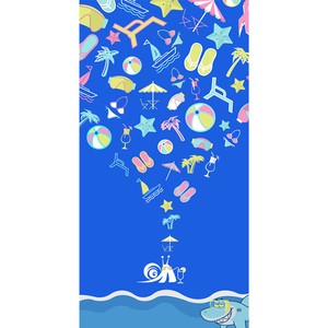 Hiturbo海泰博沙滩浴巾速干毛巾运动吸水游泳不沾沙酷游户外包邮