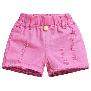 2019夏装新款女童牛仔短裤中大童韩版纯棉弹力三分裤女孩子短裤子