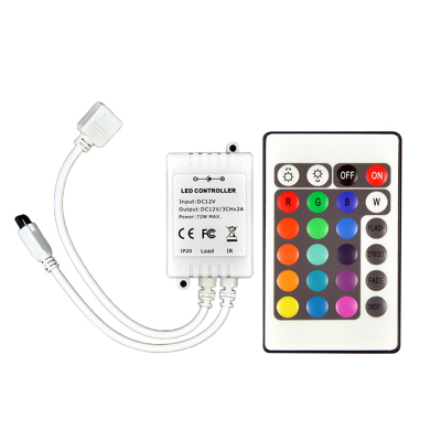 红外IR24键七彩RGB灯带控制器
