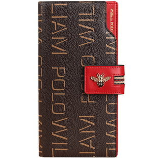 英皇保罗钱包女防盗刷长款女士卡包钱夹大容量多功能零钱包手拿包