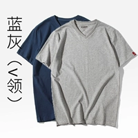 Серый+синий (v -neck)