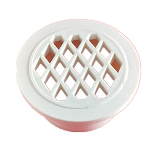 PVC排水管方形简易地漏内插直插地漏阳台过滤网平盖天台圆形160