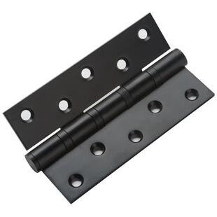 Pollard博拉德 5寸开槽轴承黑色不锈钢静音房门合页折叠平开铰链