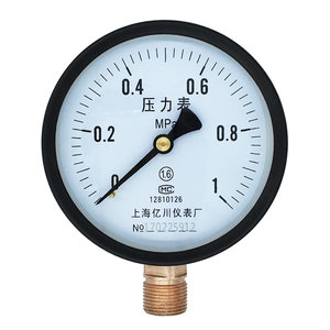 Y100亿川压力表真空表不锈钢