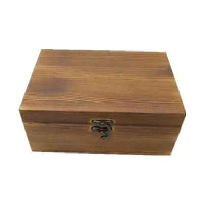 松木碳化木盒定制复古定做包装盒