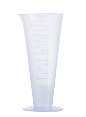 锥形带刻度量筒三角量杯化妆品分装烘焙工具美容院用品加厚100ml