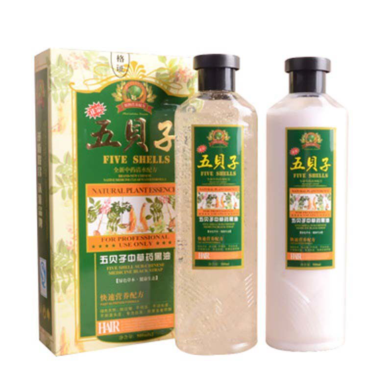 正品清水自然黑五倍子焗油染发膏