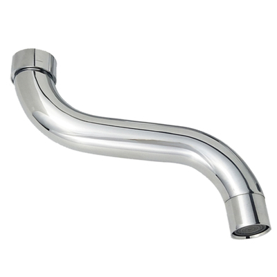 入墙式水龙头弯管配件360度旋转出水弯管S型淋浴菜盆龙头出水弯管