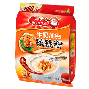 高老头核桃粉牛奶加钙冲调谷物速溶冲饮营养早餐谷物粉袋装660g