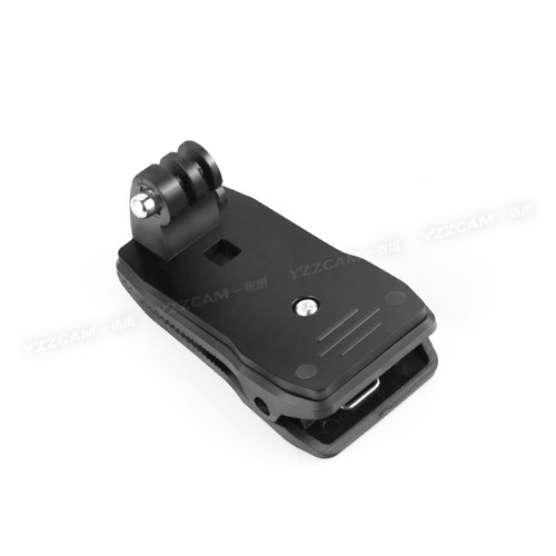 运动相机摄像机SJCAM小米小蚁GoPro5配件360度旋转背包夹夹具夹子