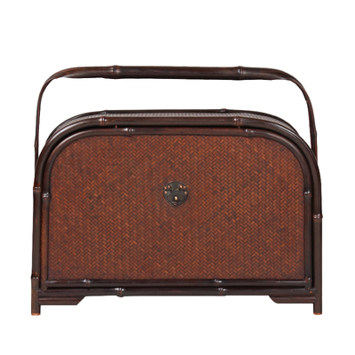 老紫竹制茶箱茶道器具茶艺师局