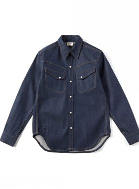 赤耳长袖牛仔衬衫浮生出品