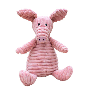 2个包邮灯芯绒玩具条绒布娃娃毛绒玩具动物公仔玩具婴儿陪睡玩偶