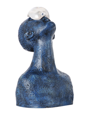 客厅树脂人像艺术风水晶抽象雕塑