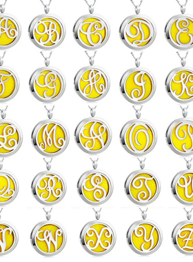 30MM可定制扩香英文字母系列项链