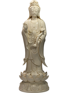 微美26寸仿古风全莲如意观音佛像