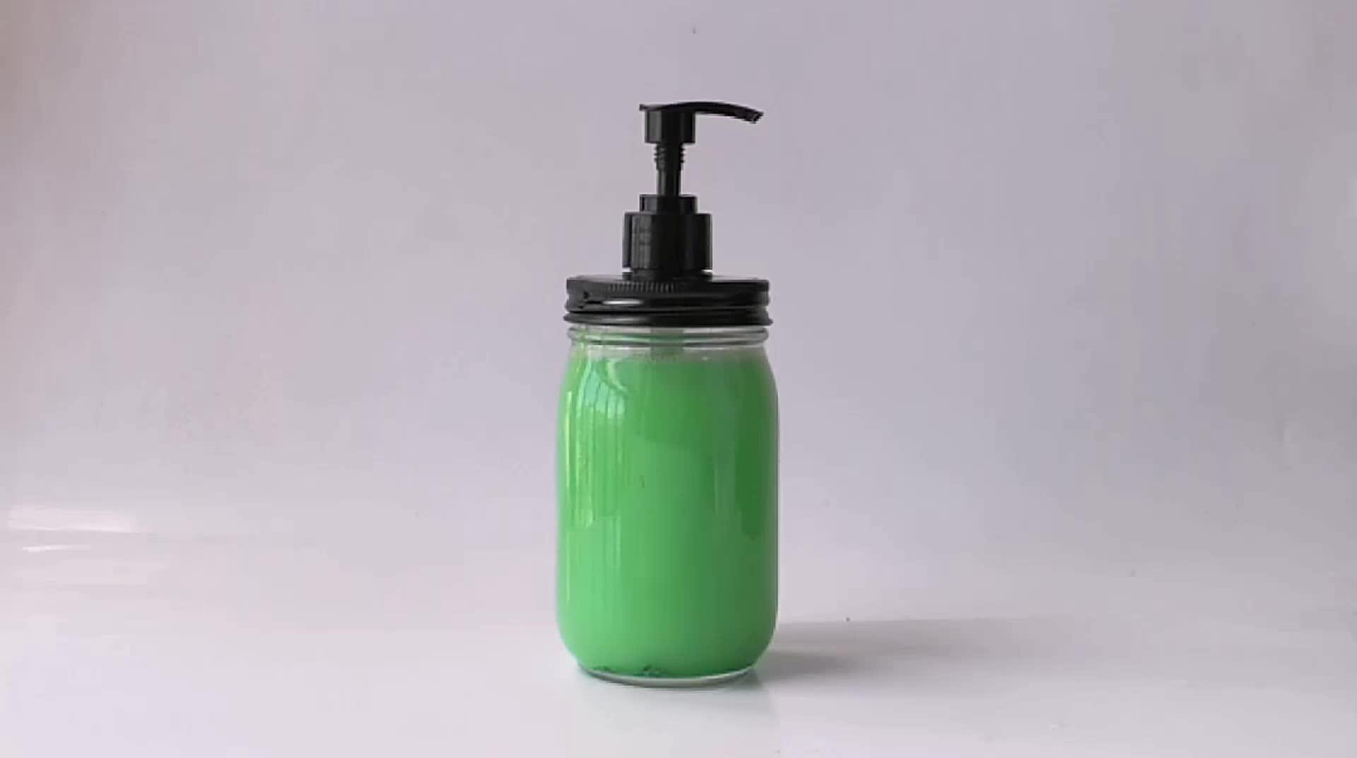 70mm Standard Mason Jar Soap Dispenser Black Pump Lid Buy Mason Jar