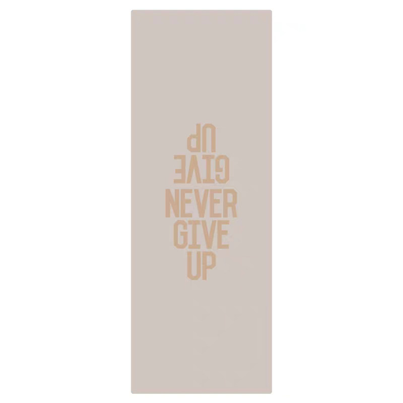 不弃NEVER GIVE UP1.5/5mm酷垫天然橡胶专业防滑土豪瑜伽垫送毛巾