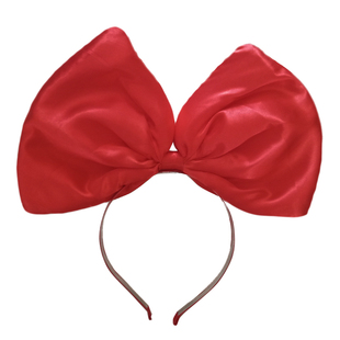 圣诞夸张头饰超大蝴蝶结儿童元旦表演发箍网红大耳朵头箍乐园同款