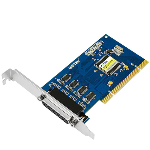 宇泰UT-754 PCI转4口rs232串口卡 DB9台式机工业级电脑pc主板九针
