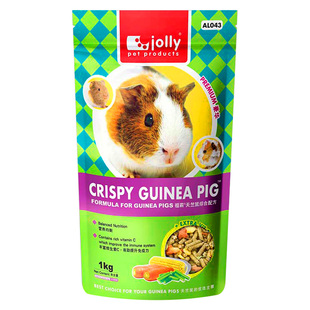 Jolly综合天竺鼠粮 荷兰猪粮 豚鼠粮 健康营养配方饲料 1kg AL043