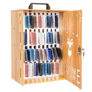 手机保管箱带锁学生教室手提员工存放寄存柜餐厅部队会议收纳盒子