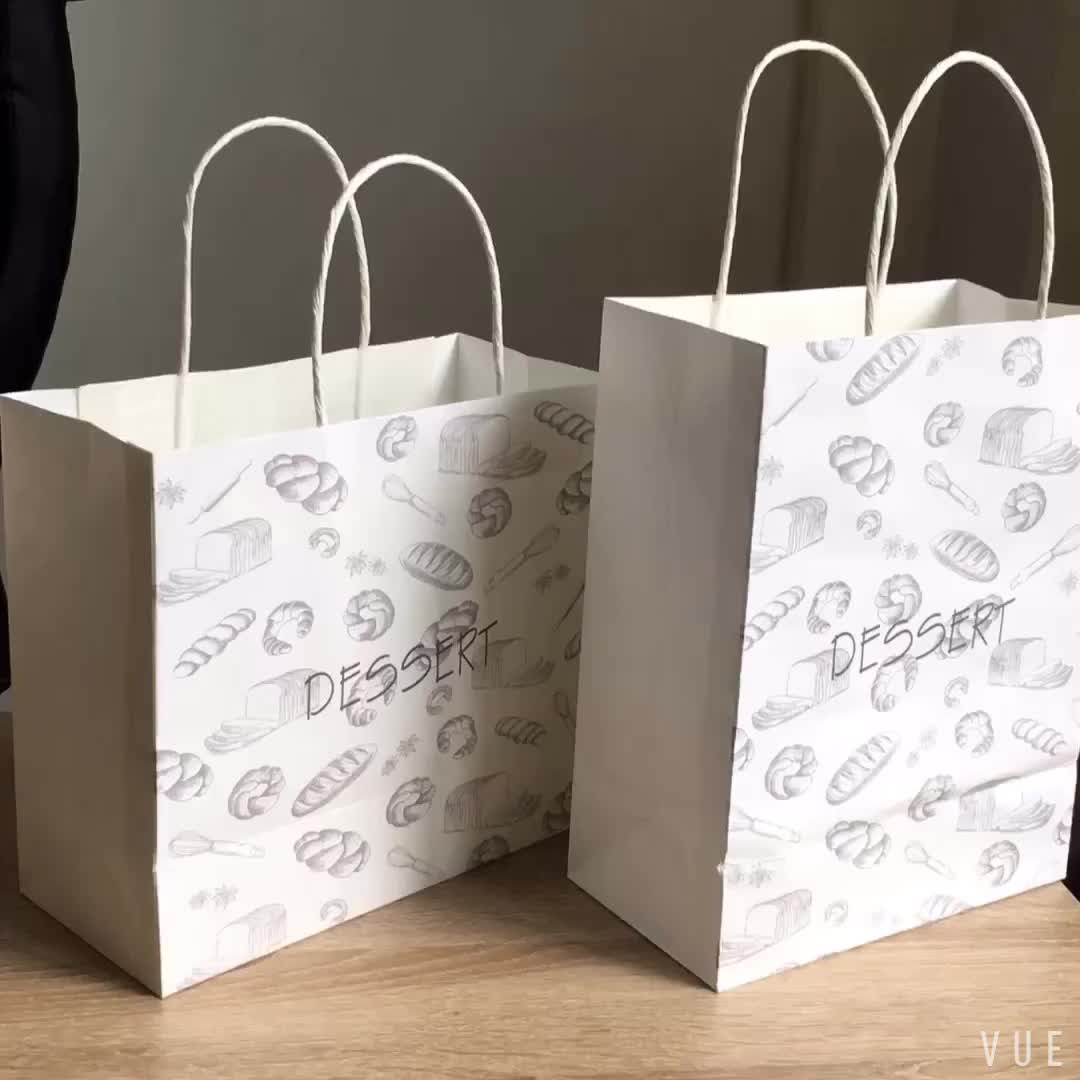 Cute Eco Friendly Handle Gift Packaging Bag With Personalized Design