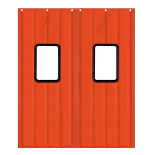 定制冬季棉门帘子加厚牛津布透明可视窗家用保暖保温防寒挡风防水