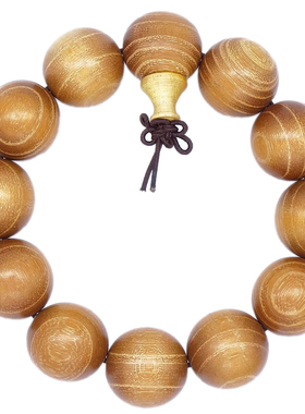 黄金佛珠手串金丝楠木念珠