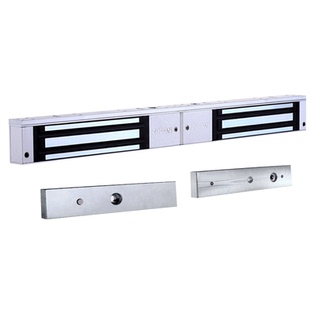 ZUCON祖程磁力锁280kg双门电磁锁12v门禁锁电控锁磁吸可信号反馈