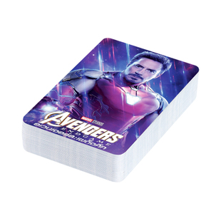 复仇者联盟4漫威惊奇队长卡贴包邮定制学生公交diy水晶磨砂饭卡通