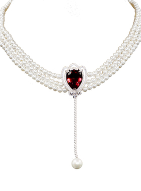 欧美风多层吊坠choker时尚饰品