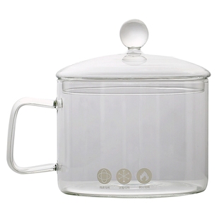 可明火微波炉 高硼硅玻璃方便面泡面碗带盖大容量电陶炉泡面神器