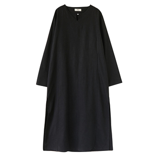 秋季中国风男装棉麻中式民国复古汉服长衫苎麻唐装袍子禅意居士服