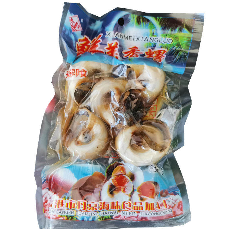 丹东特产原味丹京香螺200克海螺猫眼螺玉螺无沙真空即食海鲜零食