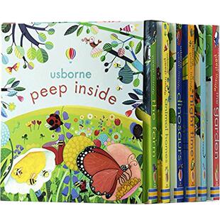 【中商原版】Usborne Peep Inside系列洞洞翻翻书 偷偷看里面6册 英文原版儿童早教启蒙认知 立体翻翻书亲子启蒙立体机关科普