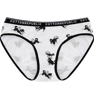 Cotton Republic/棉花共和国女士三角裤莫代尔性感印花两条少女裤