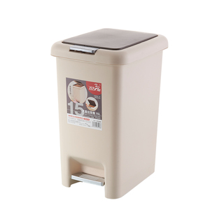 飞达三和手按脚踏式有盖垃圾桶家用卫生间带盖厨房客厅卧室脚踩筒