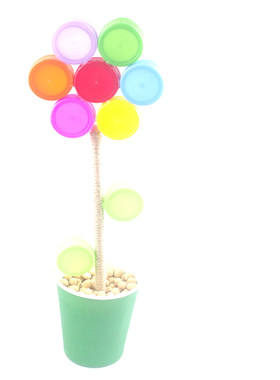 diy花朵废品利用成品手工小制作