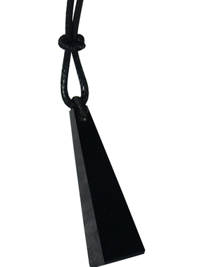 原创毛衣项链天然黑曜石项链