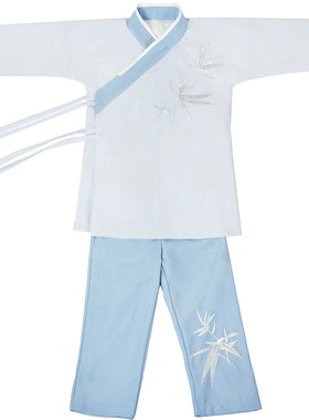 刺绣汉服元素交领裤子童装