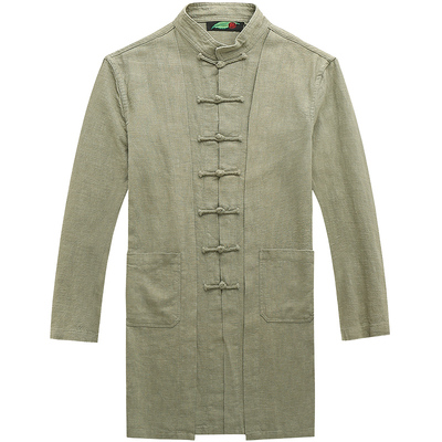 中长款复古民族服装风衣外套