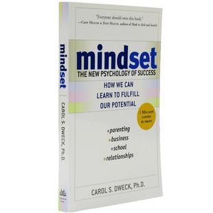 mindset英文版 终身成长 重新定义成功的思维模式 卡罗尔德韦克 Mindset Carol Dweck 比尔盖茨推荐好书 英文原版