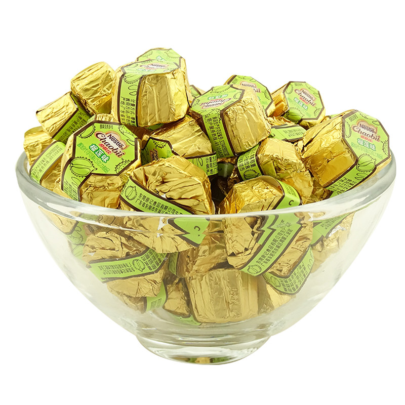 徐福记雀巢奇欧比巧克力500g 八角型好的芝麻榴莲味（代可可脂）