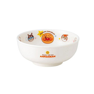 现货红脸蛋儿日本进口面包超人宝宝面碗陶瓷汤碗大口径碗日本制造