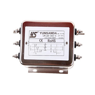 三相三线电源滤波器380V伺服变频器通用抗干扰CW12B-10A30A40A-S