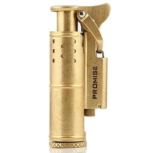 百诚煤油打火机防风复古个性砂轮打火机战壕铜老式刻字定制C005